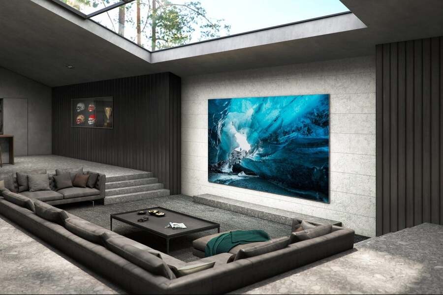 A luxurious home theater with Sony technology.